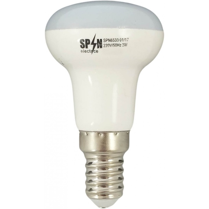 Bec Led E14, model R50, 8W=60W, 2700K, lumina calda