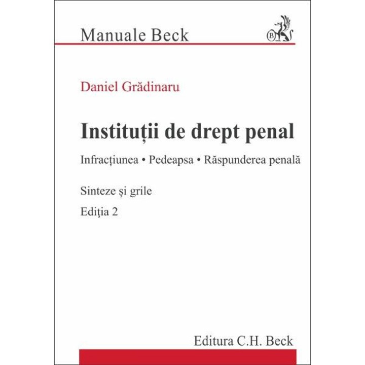 Institutii de drept penal. Sinteze si grile Ed.2 - Daniel Gradinaru
