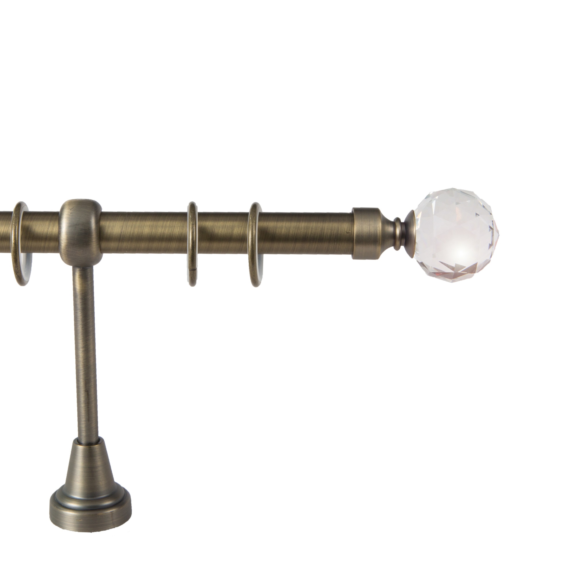 Galerie simpla Kula Crystal,grosime 19mm, patyna, 320 cm