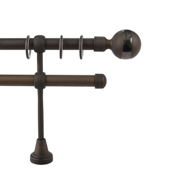 Galerie dubla James,grosime 19mm, maro, 160 cm Galerie dubla James,grosime 19mm, maro, 160 cm