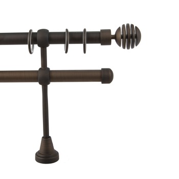 Galerie dubla Saturn ,grosime 19mm, maro, 160 cm Galerie dubla Saturn ,grosime 19mm, maro, 160 cm