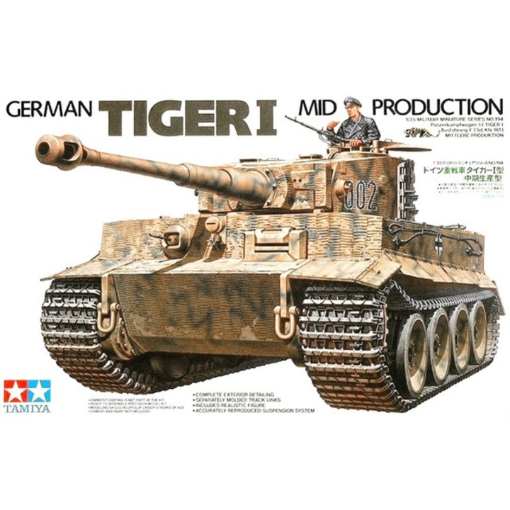Macheta Militara Tamiya German Tiger I mid production sdkfz 181 1:35 TAM 35194