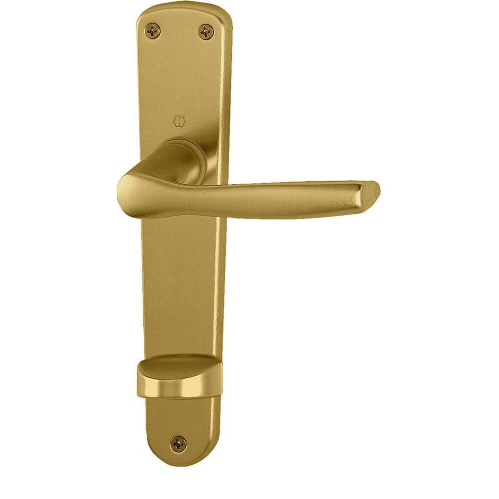 Maner usa interior, Hoppe Milano, cu sild pentru WC, material aluminiu, culoare bronz, 90 x 30 mm