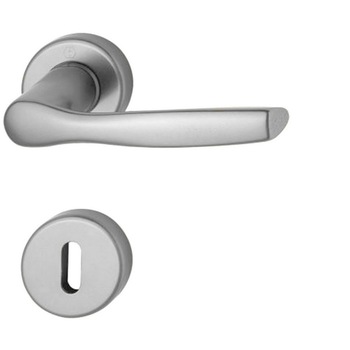 Maner usa interior, Hoppe Milano, cu rozeta pentru cheie, material aluminiu, culoare argintiu, 119 x 44 mm Maner usa interior, Hoppe Milano, cu rozeta pentru cheie, material aluminiu, culoare argintiu, 119 x 44 mm