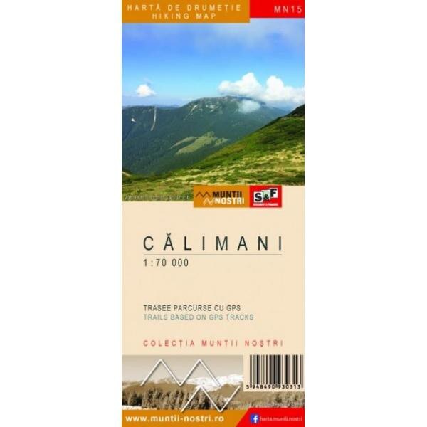 Muntii Calimani - Harta de drumetie - Muntii nostri