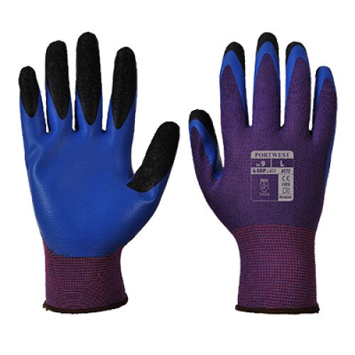 Manusi Duo-Flex, SafetyZone, Violet / albastru, M