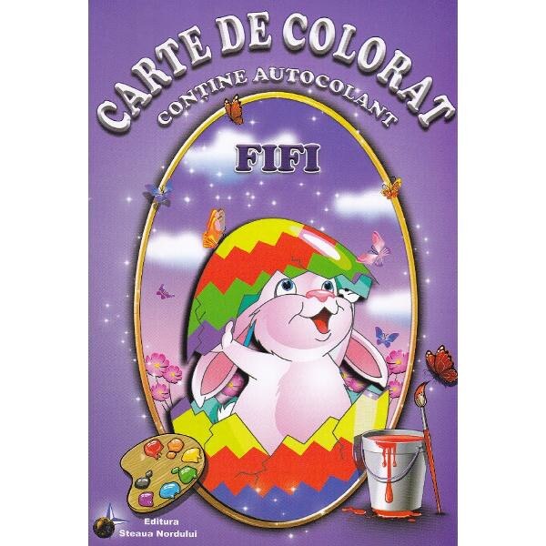 Carte de colorat - Fifi