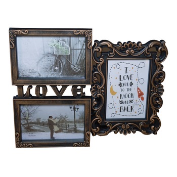 Rama foto tripla 10x15 cm, Maro, - RAMA-3FOTO-1MARO Rama foto tripla 10x15 cm, Maro, - RAMA-3FOTO-1MARO