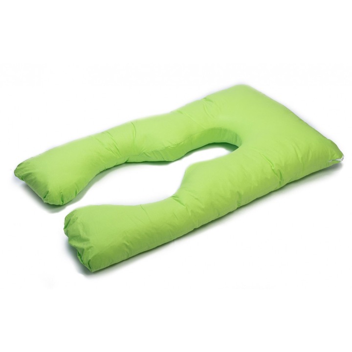 Perna pentru gravide si care alapteaza, Kapinkata, Bumbac, in forma de U, verde