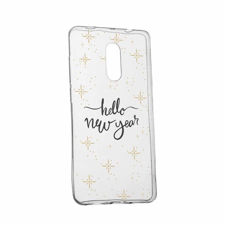 Husa pentru Asus Zenfone 3 LASER / ZC551KL, Silicon, Slim, Hello New Year, 173