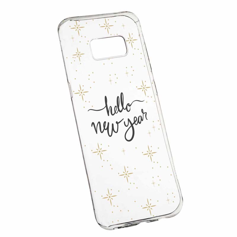 Husa pentru Apple iPhone X, Silicon, Slim, Hello New Year, 173