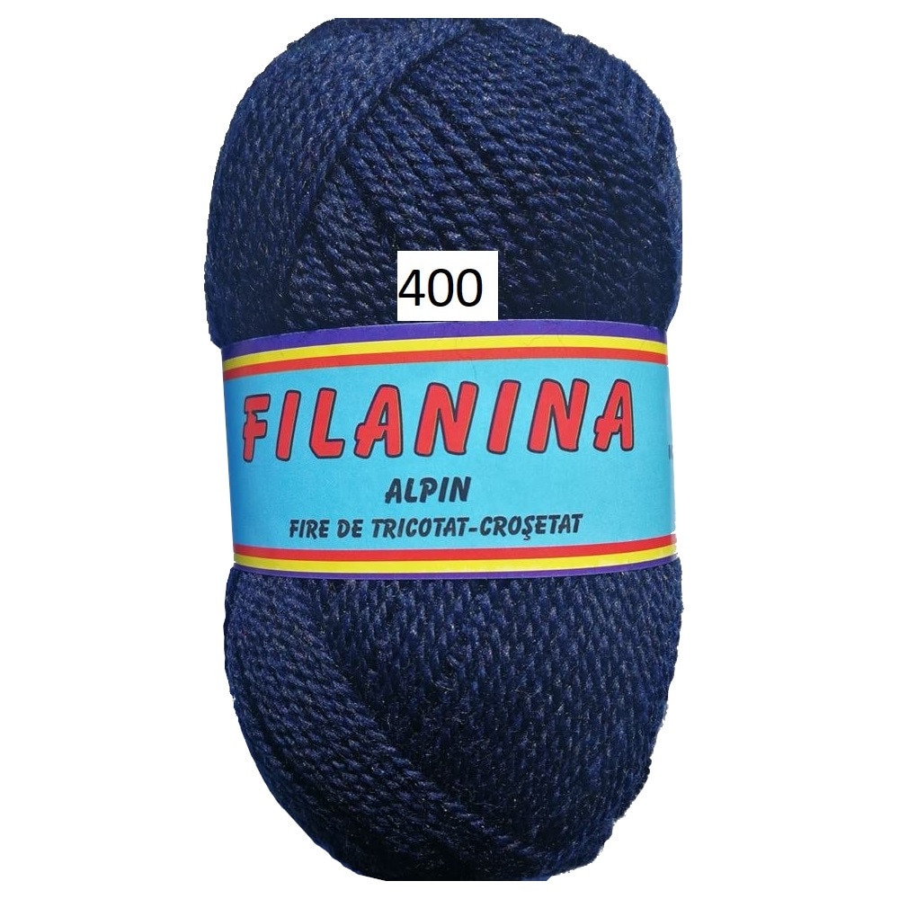 Fir tricotat, Filanina, Acril, Albastru, 300 m
