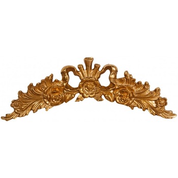 Decoratiune din lemn, SC TUSCAN FURNITURE SRL, finisaj cu frunze antichizata, L73xPR4xH26 cm Decoratiune din lemn, SC TUSCAN FURNITURE SRL, finisaj cu frunze antichizata, L73xPR4xH26 cm