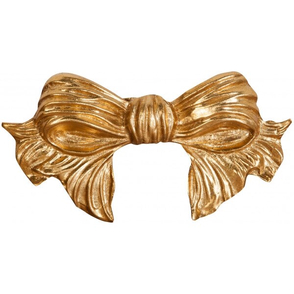 Decoratiune din lemn,TUSCAN FURNITURE, finisat cu foita de aur, L22xPR3xH12 cm