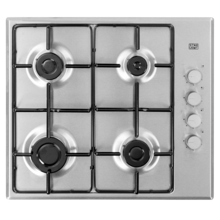 Plita incorporabila Star-Light BHS-60SS, Gaz, 4 Arzatoare, 60 cm, Aprindere electrica, Inox