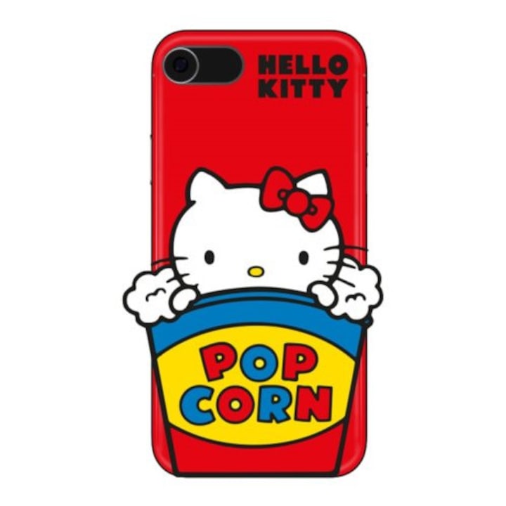Силиконов гръб Hello Kitty 3D object - Pop Corn за iPhone SE2/8/7/6