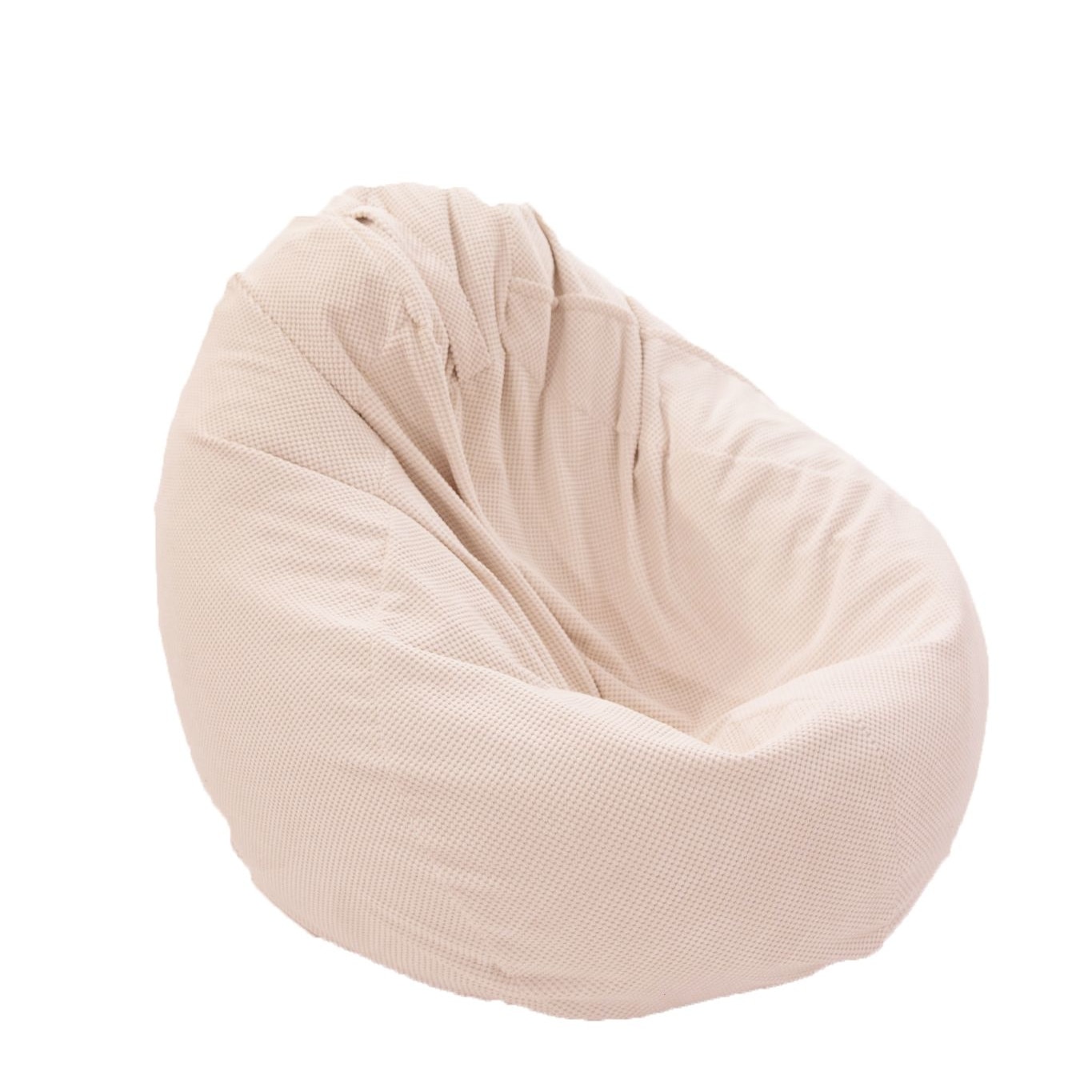 Fotoliu Pufrelax tip Sac Nirvana Gigant Gama Premium Textil, Snowflake, umplut cu perle polistiren