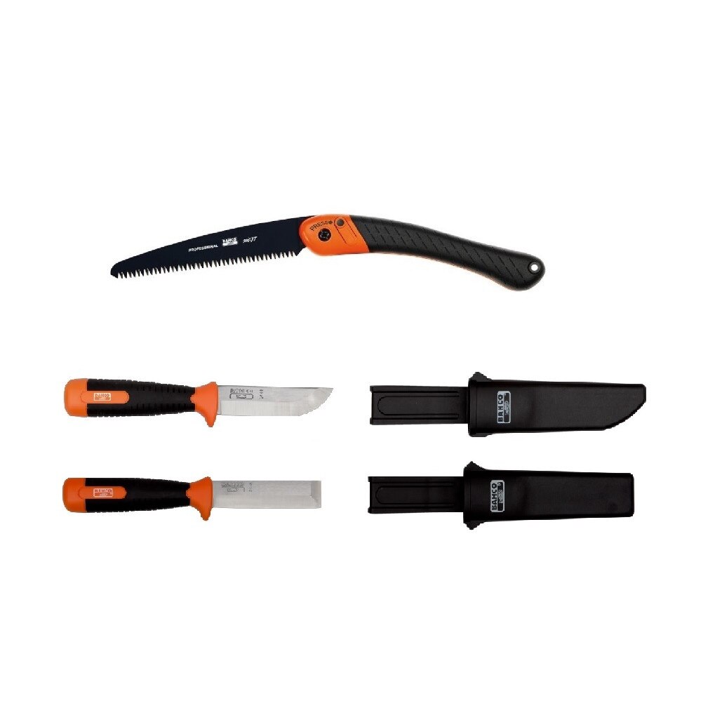 Set cutite si fierastrau bushcraft Bahco, CBS31