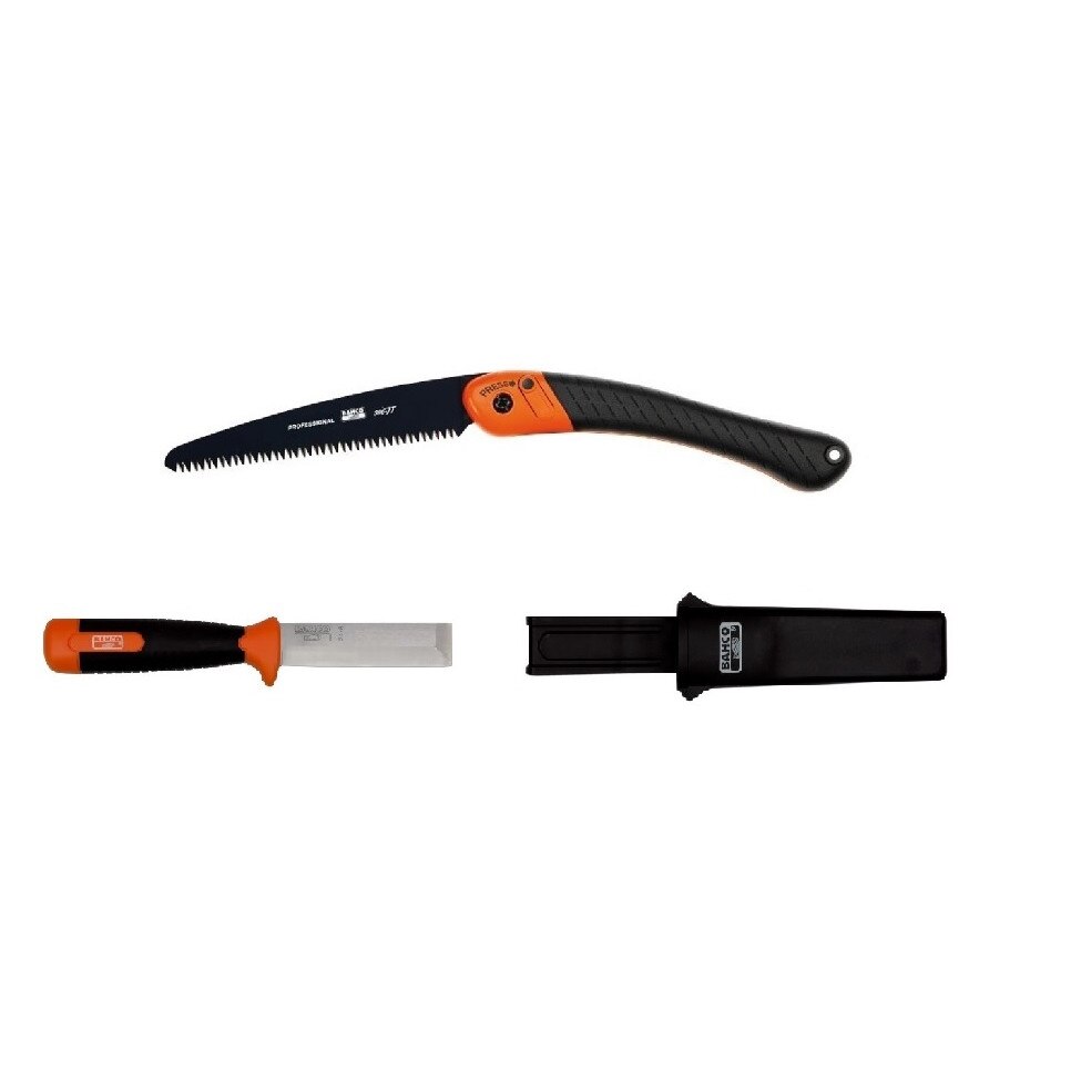 Set cutit/dalta tamplarie si fierastrau bushcraft Bahco, CBS32