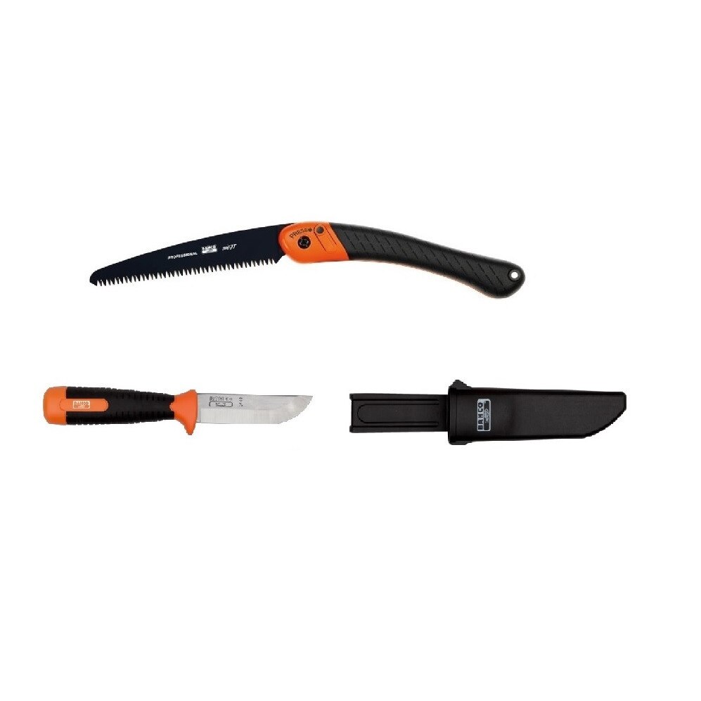 Set cutit utilitar si fierastrau bushcraft Bahco, CBS33