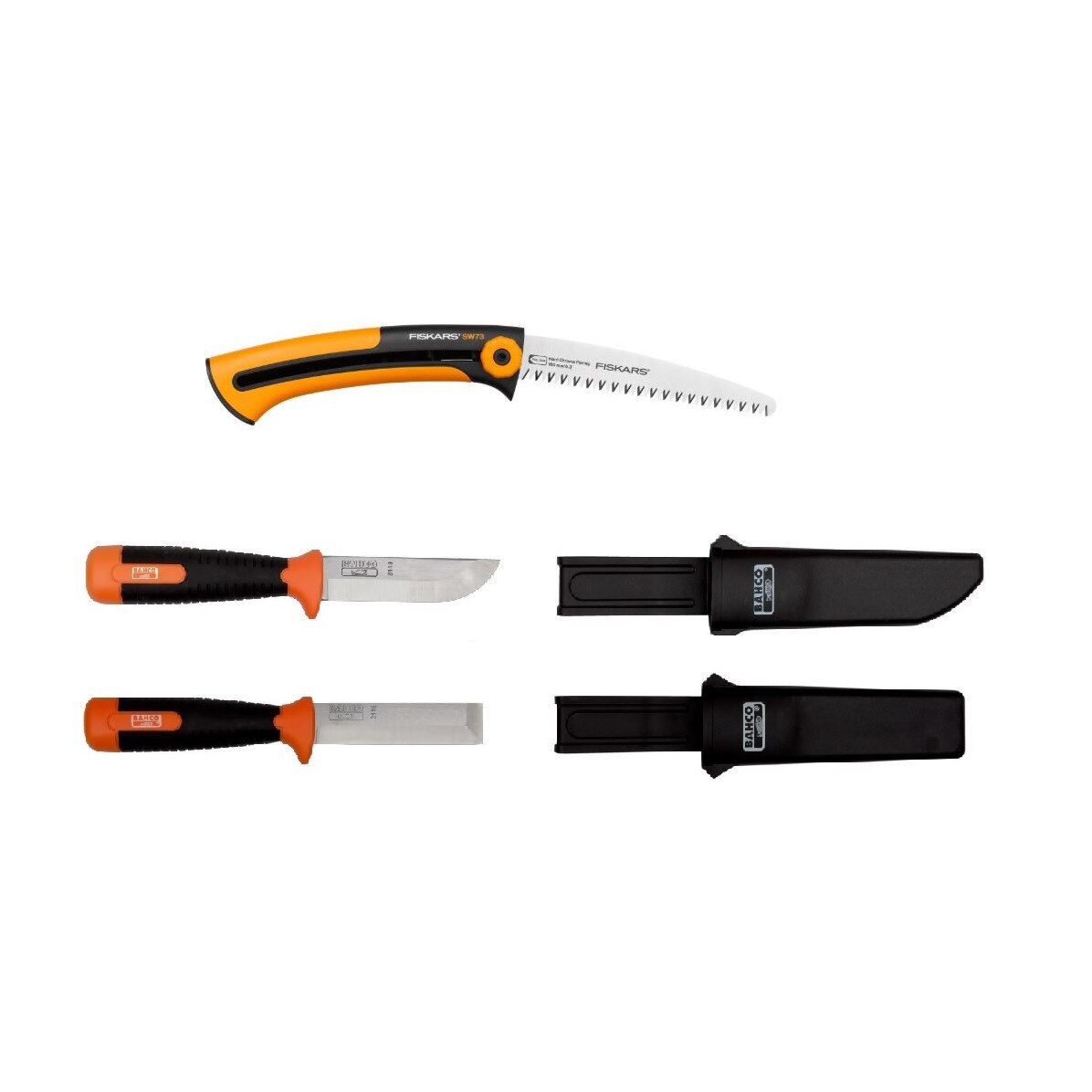 Set cutite si fierastrau bushcraft /vanatoare , Bahco/Fiskars CBS37