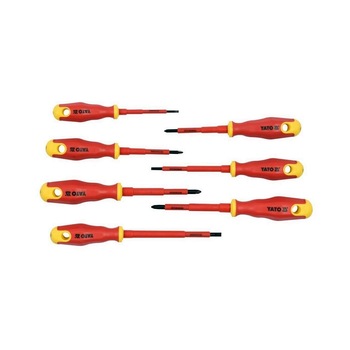 Set surubelnite izolate pentru electricieni Yato YT-2828, VDE, 7 bucati,1000V Set surubelnite izolate pentru electricieni Yato YT-2828, VDE, 7 bucati,1000V