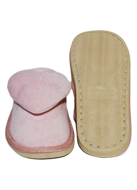 Papuci casa dama Luna, Roz 40/41