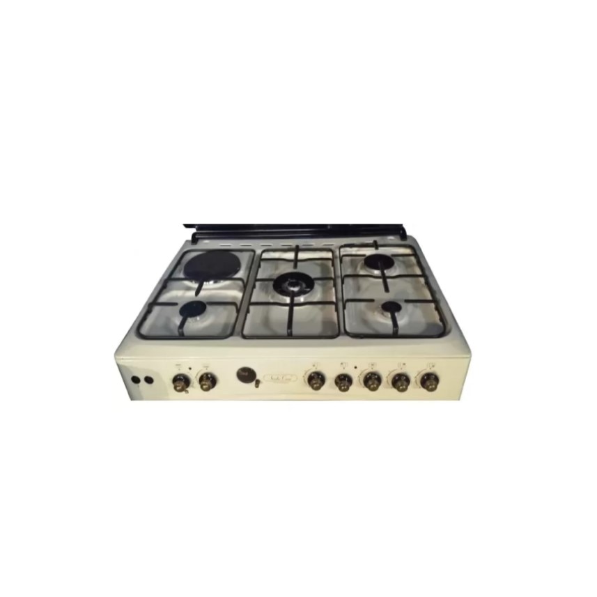 Pachet Tuscany 90 cm Studio Casa, Aragaz 90/60 cm si Hota Rustica 90 cm, Cuptor gaz, 4 arzatoare gaz + 1 ochi electric, Rotisor, Grill, Gratare fonta, Avena