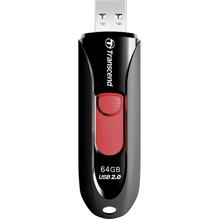 USB Flash памет Transcend JetFlash® 590K 64GB, USB 2.0, Black