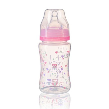 Biberon anti-colici Baby Ono cu tetina din silicon 240 ml 0 luni+ roz Biberon anti-colici Baby Ono cu tetina din silicon 240 ml 0 luni+ roz