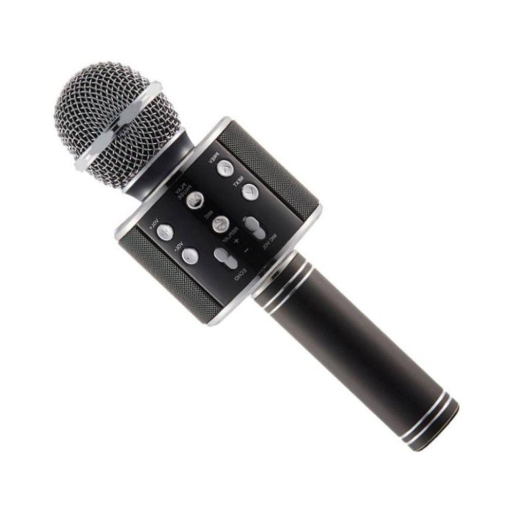 slope auxiliary highway Microfon Karaoke Wireless cu Bluetooth, Soundvox™ WS-858 cu Boxa inclusa,  Negru - eMAG.ro