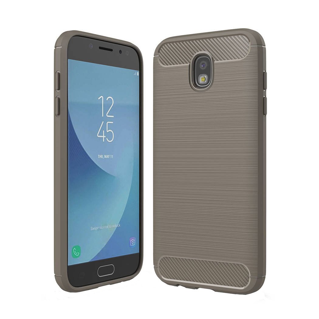 Husa Samsung Galaxy J5 2017, Slim Armor Carbon, carcasa spate Antisoc, Gri