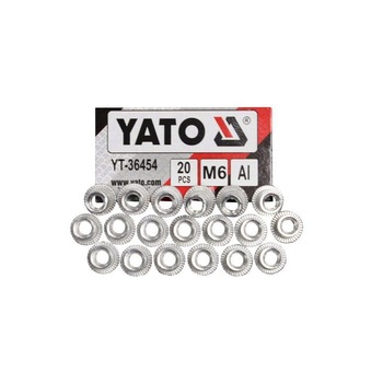 Set piulite nituibile Yato YT-36454, M6, 20 bucati Set piulite nituibile Yato YT-36454, M6, 20 bucati