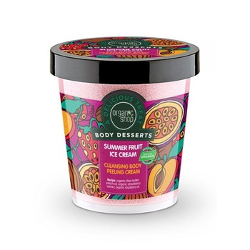 Peeling delicios pentru corp Summer Fruit Ice Cream, 450 ml - Organic Shop Body Desserts Peeling delicios pentru corp Summer Fruit Ice Cream, 450 ml - Organic Shop Body Desserts