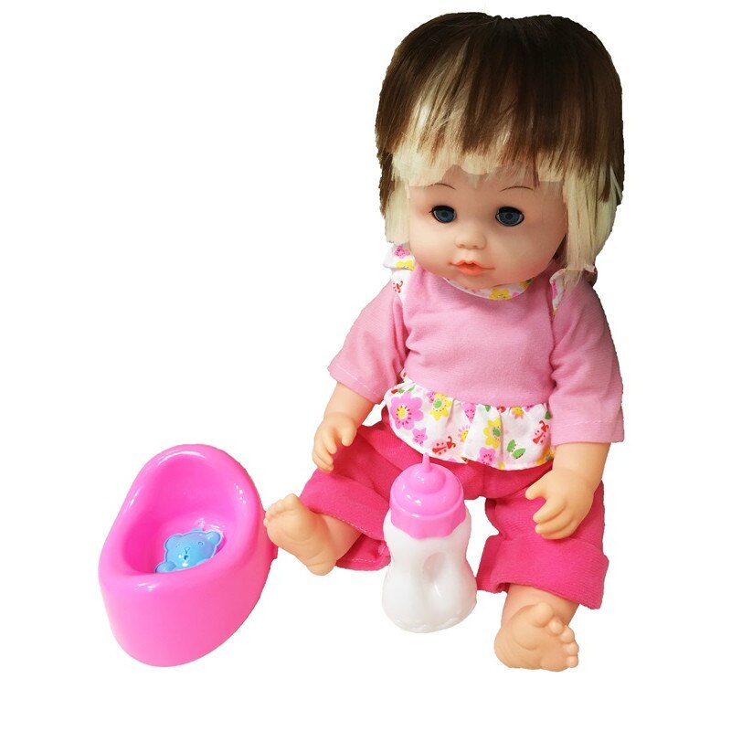 Set papusa cu accesorii, biberon si olita