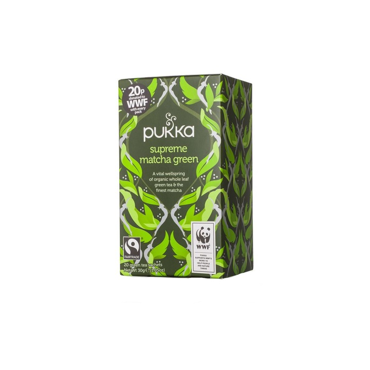 Pukka supreme matcha зелен чай, 20 X торбички, 30гр