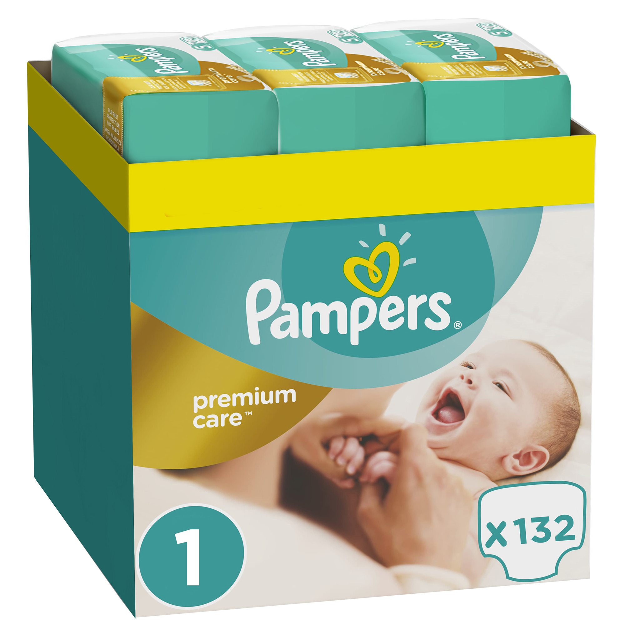 somersault international Want Scutece Pampers Premium Care XXL Box Marimea 1, 2-5 kg, 132 buc - eMAG.ro