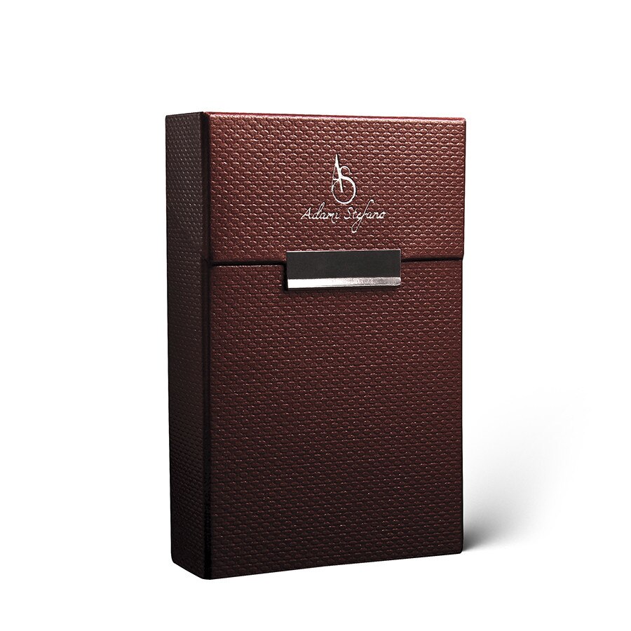 Set 2 Huse ADAMI STEFANO pentru Pachete de Tigari Medium Size Dark Brown + Red