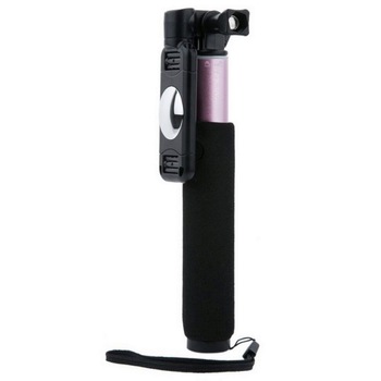 Selfie Stick de Buzunar Remax Mini P5, Jack 3.5 mm, Extensie 72 cm, Roz Selfie Stick de Buzunar Remax Mini P5, Jack 3.5 mm, Extensie 72 cm, Roz