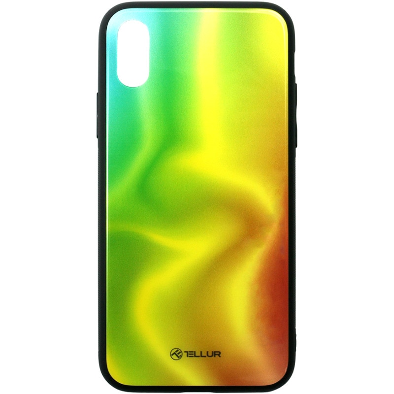 Husa de protectie Tellur Glass print pentru Apple iPhone XS Max, Silk