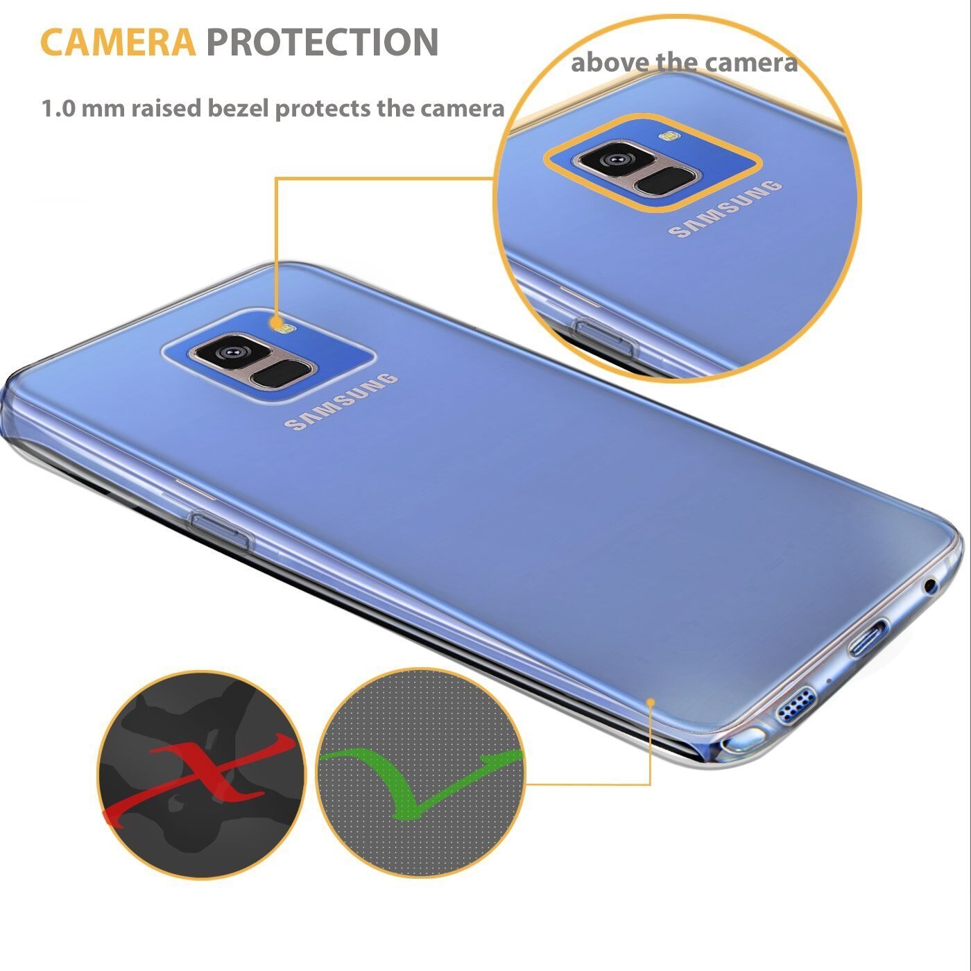 Husa Samsung A8 Silicon TPU 360 grade (fata-spate) - transparent