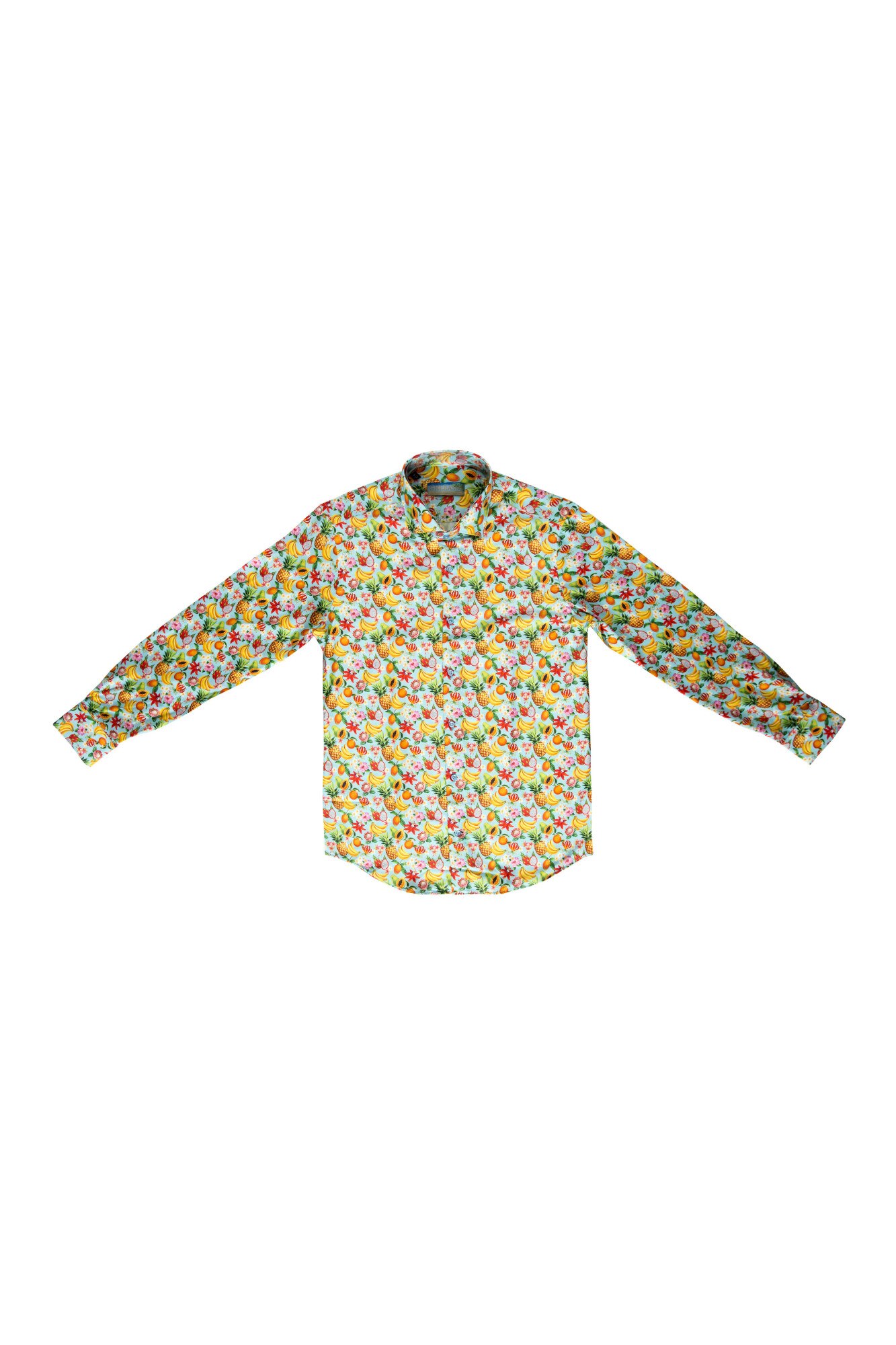 Camasa cambrata GHERASOS, multicolora, bumbac, galben, Multicolor