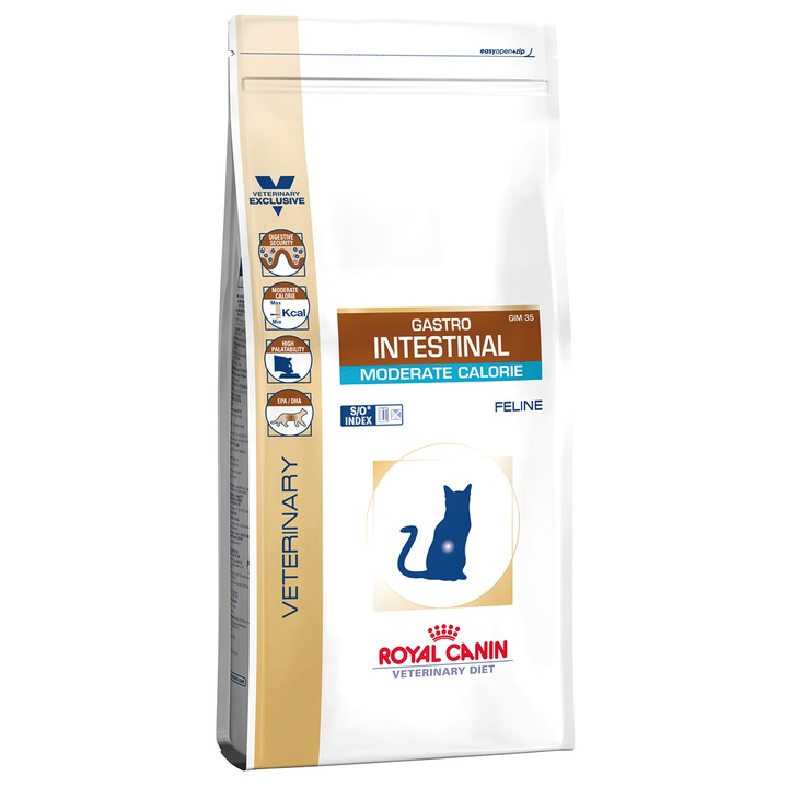 Hrana dietetica pentru pisici Royal Canin, Gastro Intestinal Moderate Calorie, 2 kg