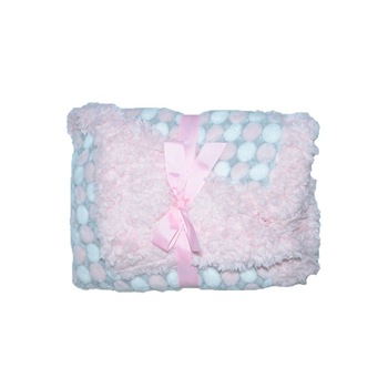 Paturica pentru bebelusi 75 x 100 cm Bobo KCSN-33R, Roz Paturica pentru bebelusi 75 x 100 cm Bobo KCSN-33R, Roz