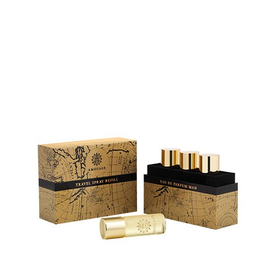 Set travel Amouage Jubilation XXV, Barbati, 3 x 10 ml