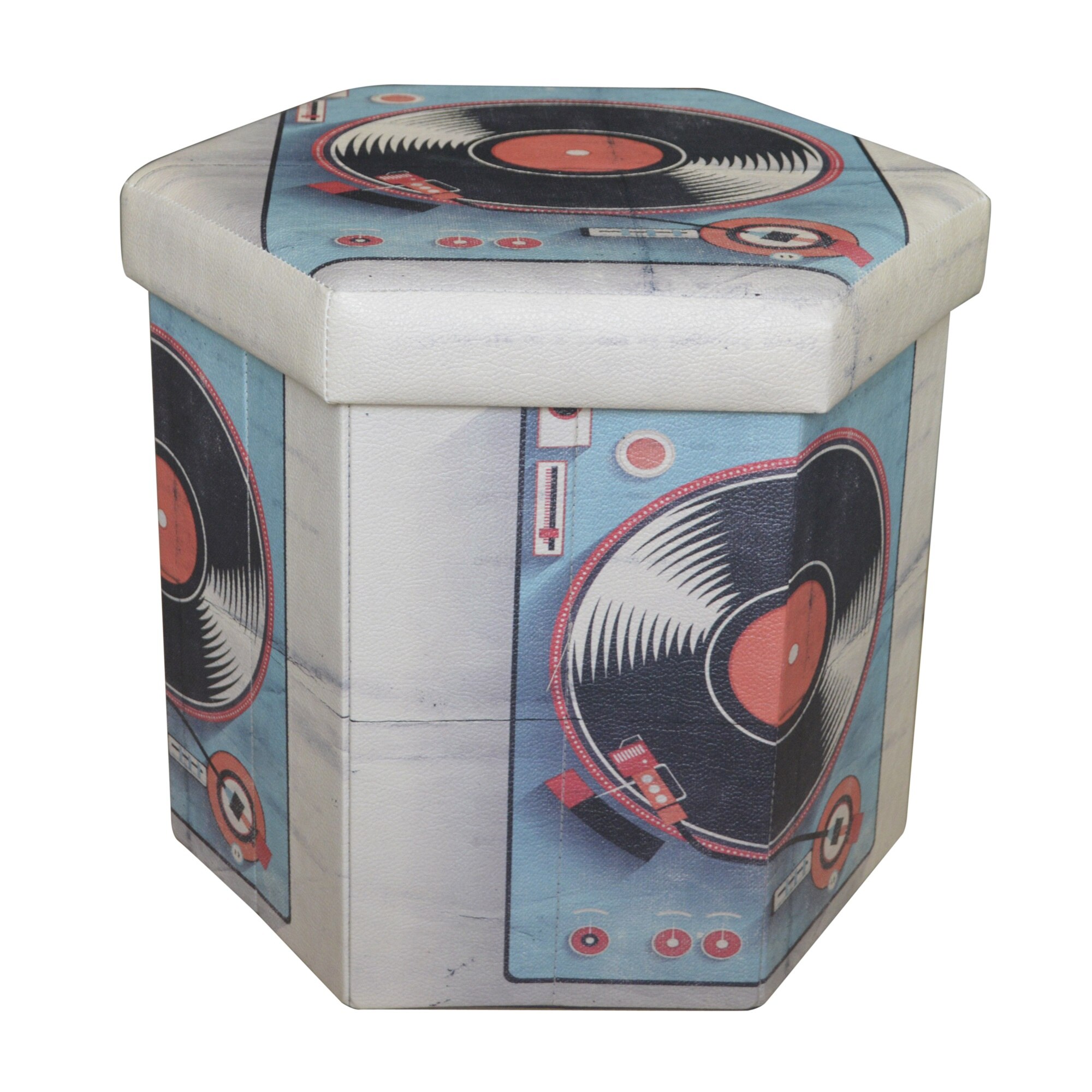 Taburet pliabil Heinner Home Hexagonal Vinil