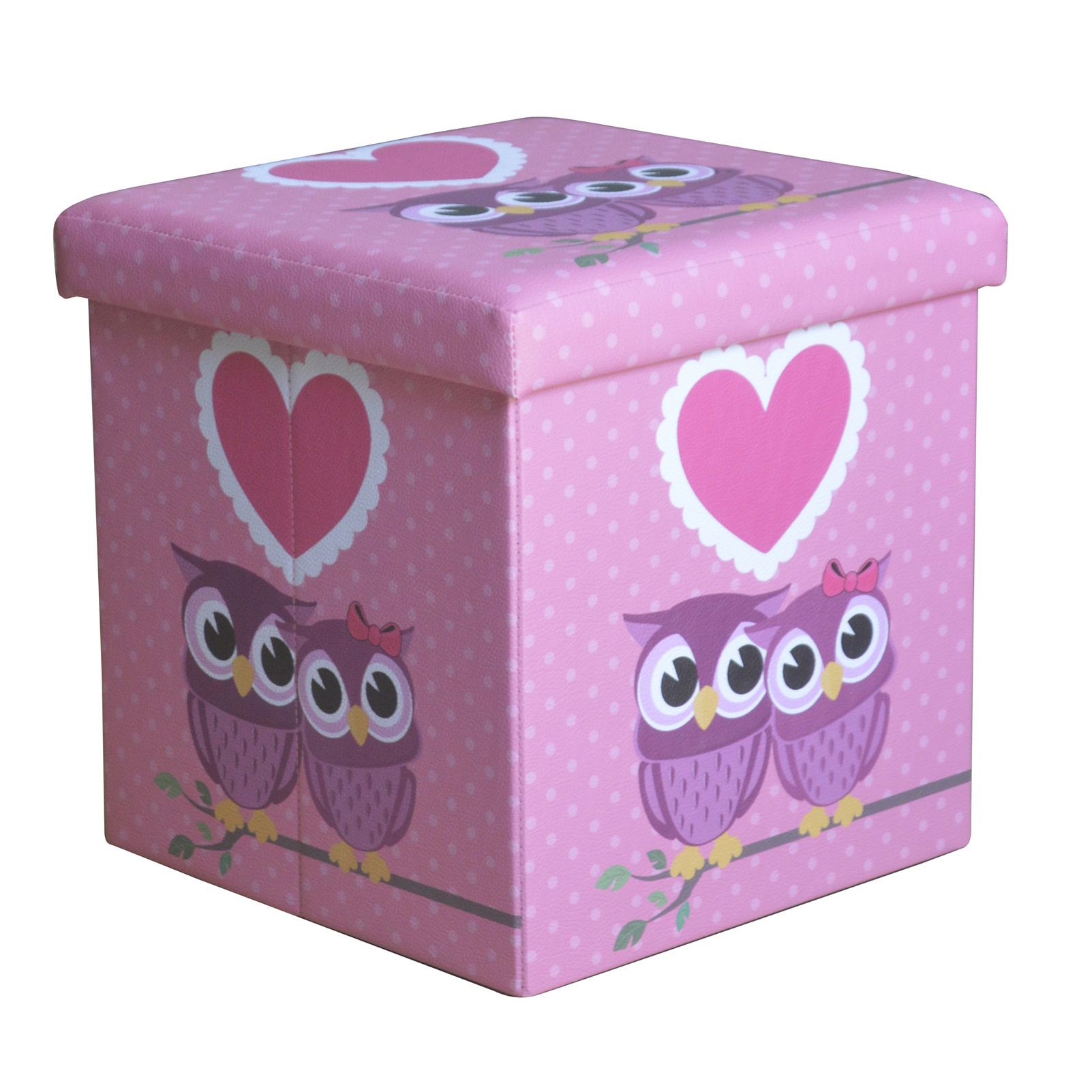 Taburet pliabil Heinner Home, model Bufnite Love