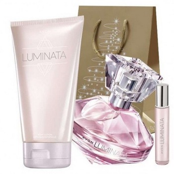 Set Avon Luminata 3 produse: parfum Luminata 50 ml, mini parfum Luminata 10 ml si lotiune corp Luminata 10 ml Set Avon Luminata 3 produse: parfum Luminata 50 ml, mini parfum Luminata 10 ml si lotiune corp Luminata 10 ml