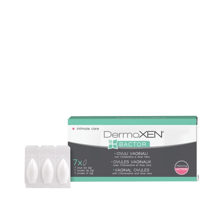 Ovule vaginale Dermoxen Bactor 7 buc x 2 gr