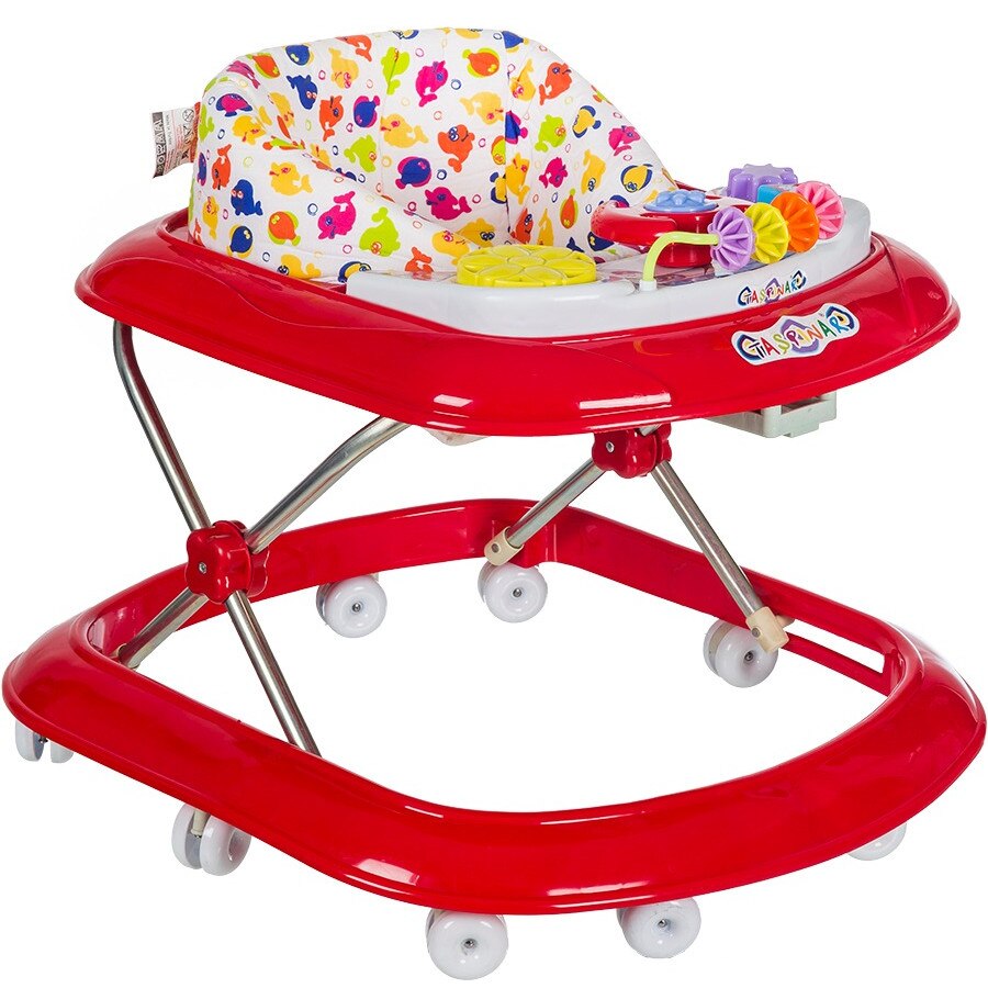 Premergator reglabil in 3 trepte Poino Taspinar cu melodii,Rosu